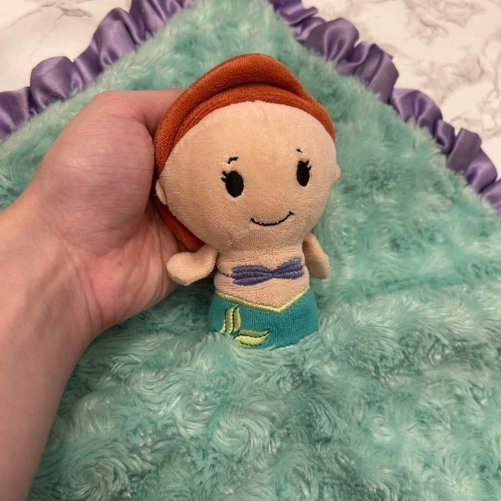 Disney Little Mermaid Ariel Plush Blanket Lovey Security Toy